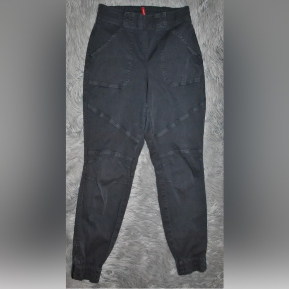SPANX Stretch Twill Cargo Jogger Dark Gray/Charcoal Size M Womens - Picture 4 of 8